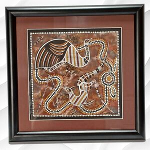 Aboriginal Australian Dot Art Stylized Dreamtime Animals by  Artist -T. Mason